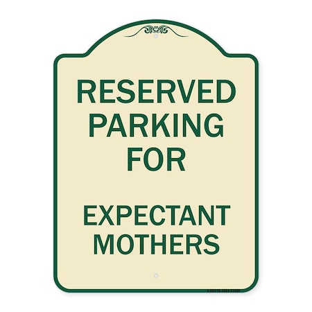 Signmission Parking Reserved for Expectant Mothers Heavy-Gauge Aluminum Sign, 18" L, 24" H, TG-1824-23388 A-DES-TG-1824-23388